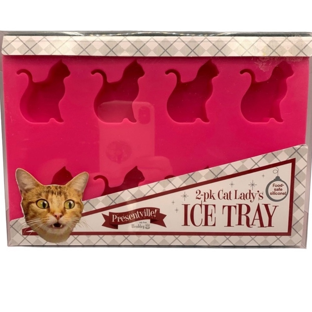 NWT Cat Lady's Pink Ice Tray 2-Pack